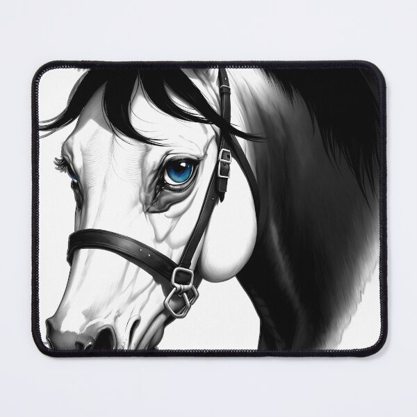 Item preview, monochrome horse designed and sold by Animal-Avenue.