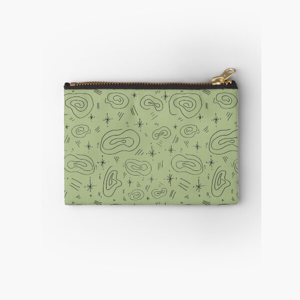 Item preview, Abstract doodle spiral stroke pastel green pattern designed and sold by Yana Mustafina | Boho Soulful Designs.