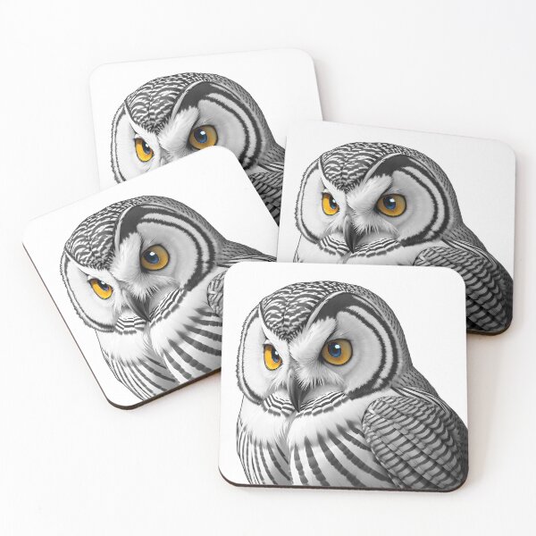 Item preview, monochrome owl designed and sold by Animal-Avenue.