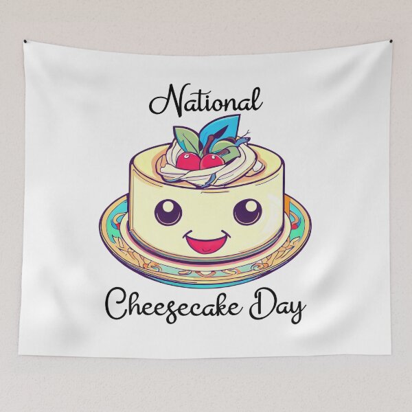 Item preview, Enjoy Happines Slice National Cheesecake Day Temptation Sweet  designed and sold by Doctrine-Design.