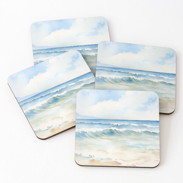 Item preview, Ocean waves beach watercolor #4 designed and sold by NatureSight.