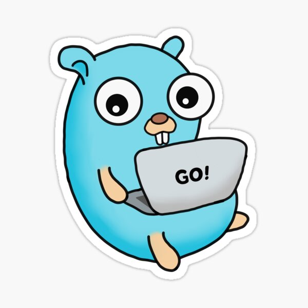 "Golang Gopher: Coding and Chill" Sticker for Sale by buzz-inc | Redbubble