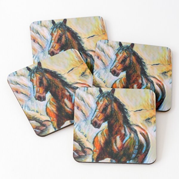 Item preview, Wild Horse Running Through River designed and sold by Profitrip.