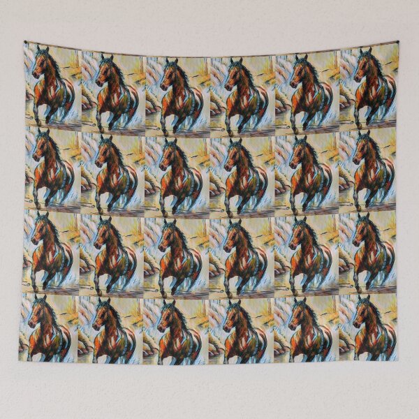 Item preview, Wild Horse Running Through River designed and sold by Profitrip.