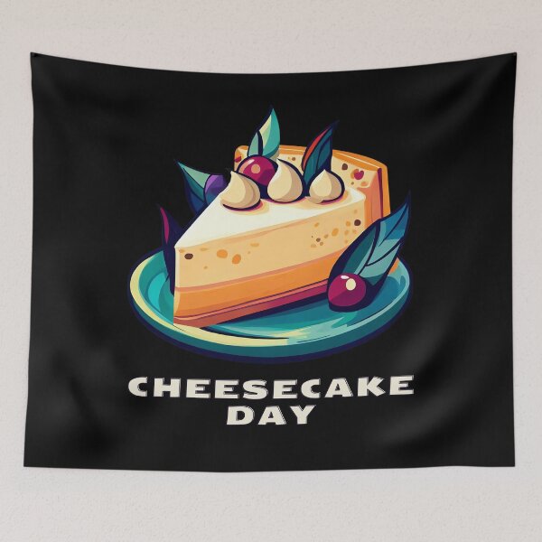 Item preview, Cheesecake Day Cherry Art Deco Dessert Heaven designed and sold by Doctrine-Design.