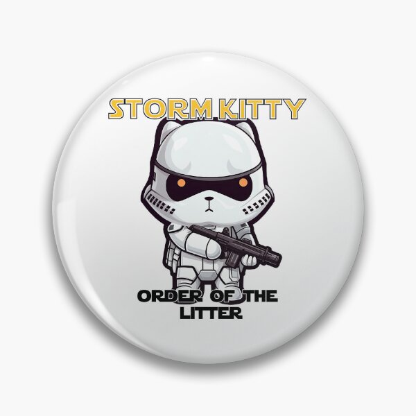 Item preview, Storm Kitty the Trooper (with text) designed and sold by PinotTeez.