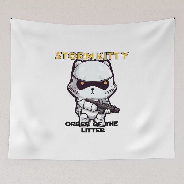 Item preview, Storm Kitty the Trooper (with text) designed and sold by PinotTeez.