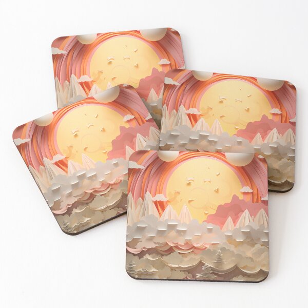 Item preview,  Layered paper clouds and sunshine designed and sold by tropicaltee.