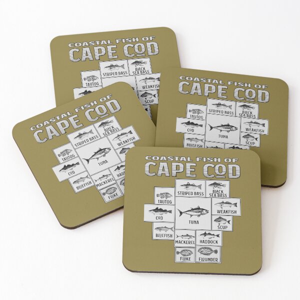 Item preview, Cape Cod Fishing Souvenir Coastal Fish Of Cape Cod 	 	 designed and sold by pclqngfov47.