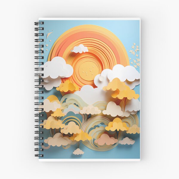 Item preview,  Layered paper clouds and sunshine designed and sold by tropicaltee.