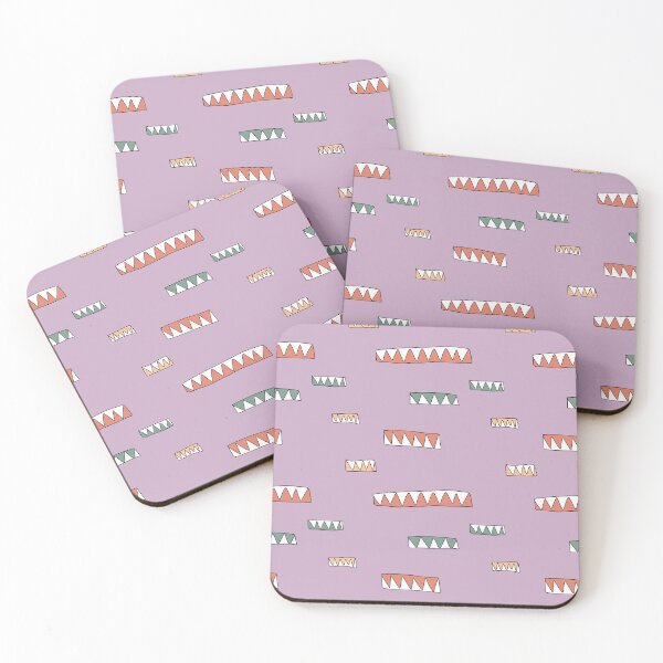Item preview, Horizontal triangle kid a purple geometry pattern designed and sold by Yana Mustafina | Boho Soulful Designs.
