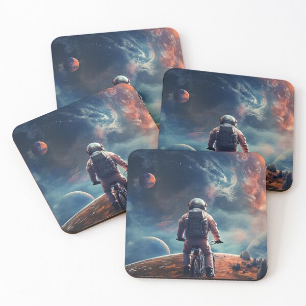 Item preview, Astronaut on a bicycle no 5 designed and sold by Sylwia Kuc.