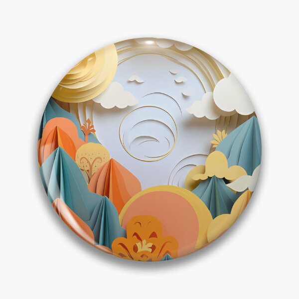 Artikelvorschau, Layered paper clouds and sunshine entworfen und verkauft von tropicaltee.