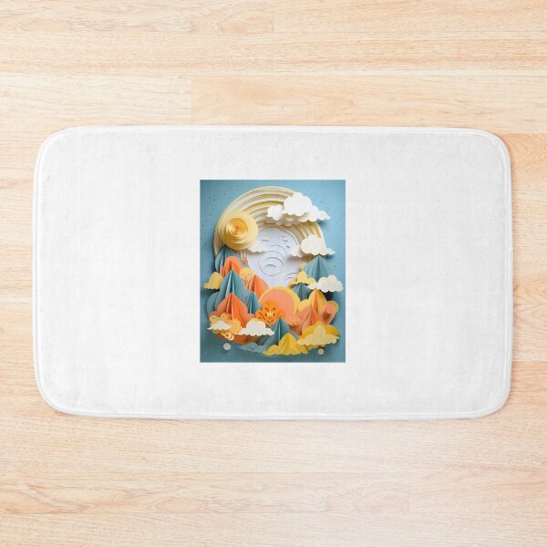 Artikelvorschau, Layered paper clouds and sunshine entworfen und verkauft von tropicaltee.