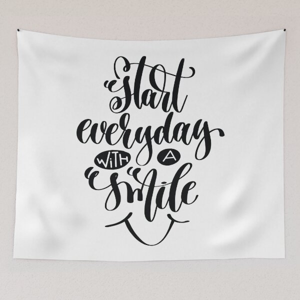 Item preview, Start Everyday With A  Smile / Startup Inspirational Quote designed and sold by ProjectX23.
