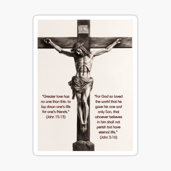 no greater love Sticker