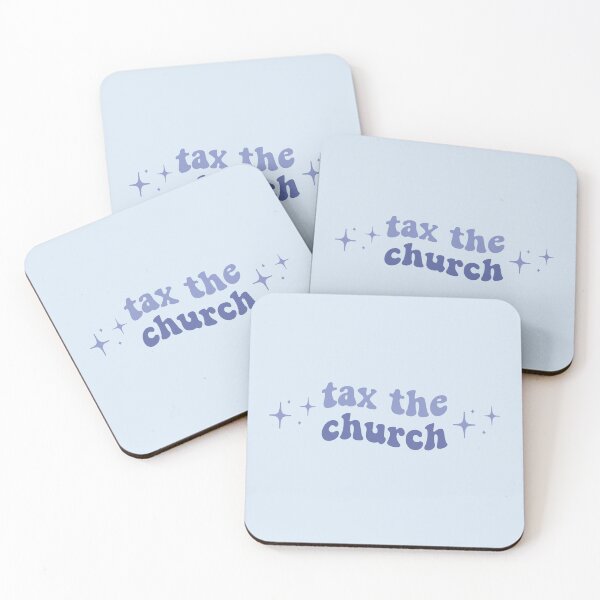 Item preview, Tax the Church | Cute Atheist Blue Quote Atheism Secularism Sparkles designed and sold by emcazalet.