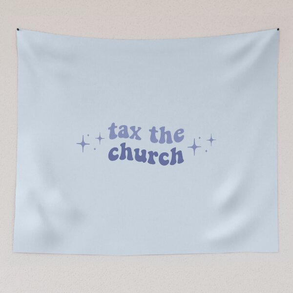 Item preview, Tax the Church | Cute Atheist Blue Quote Atheism Secularism Sparkles designed and sold by emcazalet.