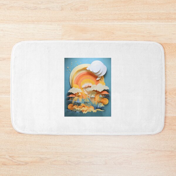 Artikelvorschau, Layered paper clouds and sunshine entworfen und verkauft von tropicaltee.