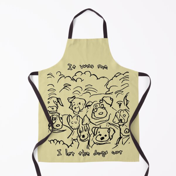 Item preview, It was me, I let the dogs out (#02, black) designed and sold by SolidEarthArt.