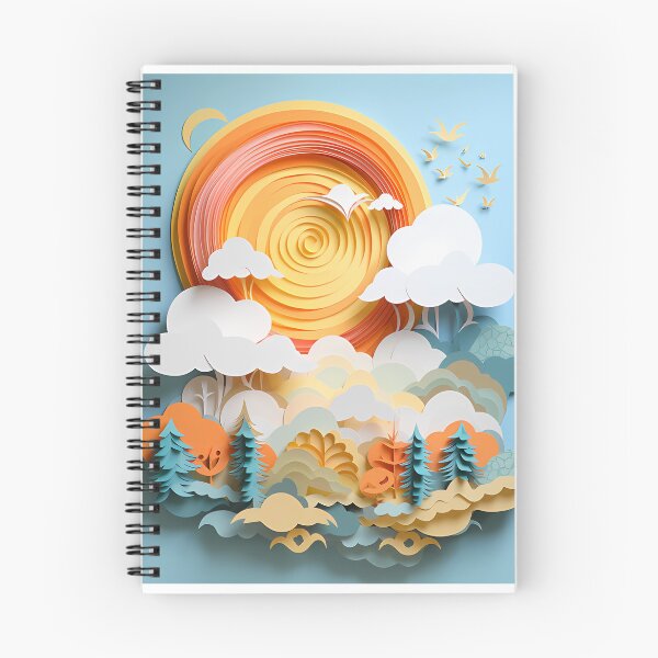 Item preview,  Layered paper clouds and sunshine designed and sold by tropicaltee.