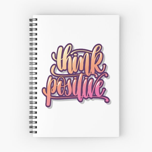 Item preview, Think Positive / Startup Inspirational Quote designed and sold by ProjectX23.