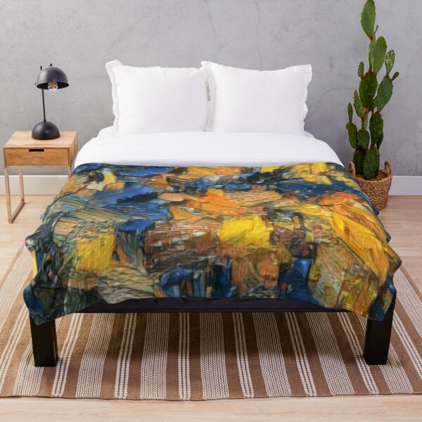 Artikelvorschau, Dicke Ölfarbe Blau und Gold entworfen und verkauft von Profitrip.