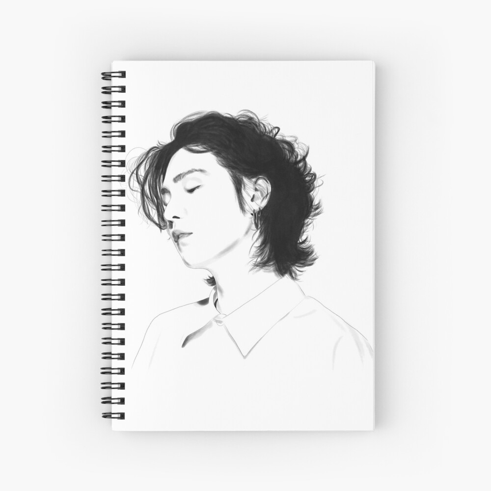 BTS Suga min Yoongi Chain Pencil Sketch A6 Art Print bangtan, Kpop, ARMY -  Etsy