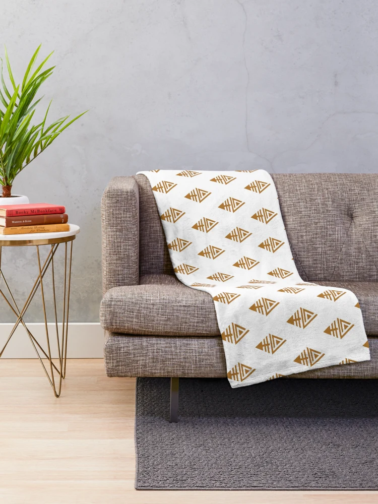 Thumbnail 2 of 6, Throw Blanket, Geometric Pattern designed and sold by DigThatPrint.