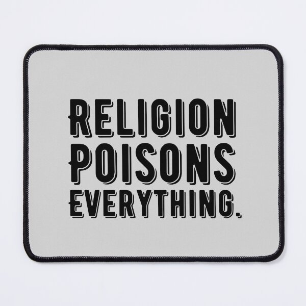 Item preview, Religion Poisons Everything | Atheist Christopher Hitchens Quote designed and sold by emcazalet.