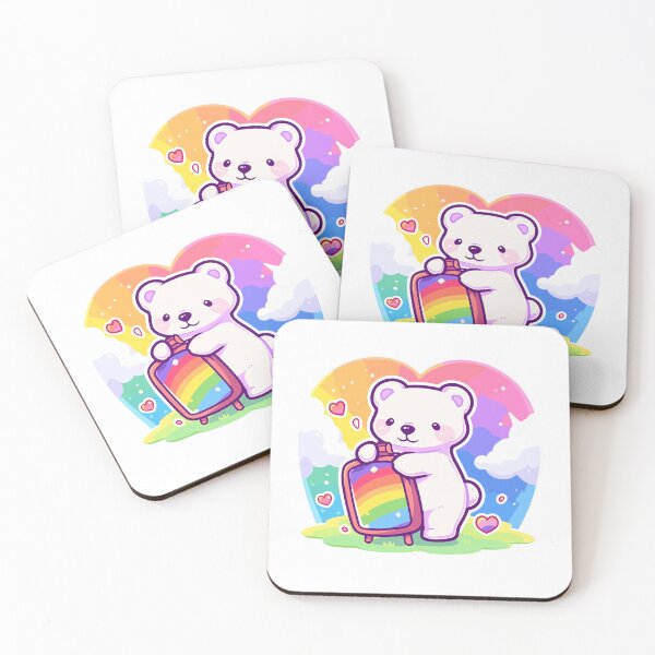 Item preview, Cute Rainbow Bear with Drawing Board Sticker designed and sold by 2ndSept.