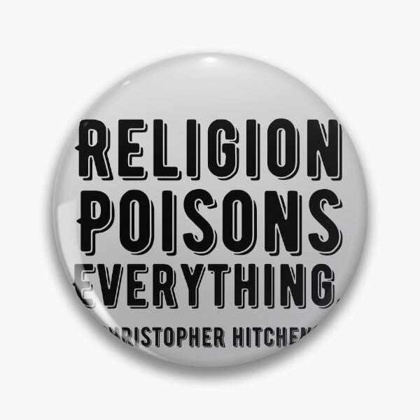 Item preview, Religion Poisons Everything | Atheist Christopher Hitchens Quote designed and sold by emcazalet.