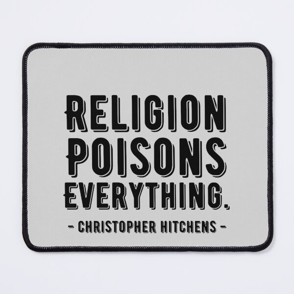 Item preview, Religion Poisons Everything | Atheist Christopher Hitchens Quote designed and sold by emcazalet.