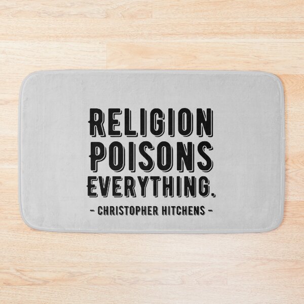 Item preview, Religion Poisons Everything | Atheist Christopher Hitchens Quote designed and sold by emcazalet.