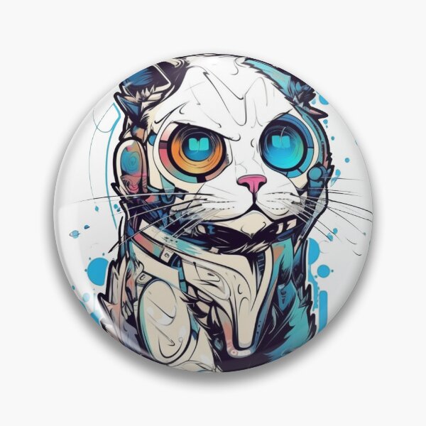Item preview, progressive Ragdoll cat design for modern cat lovers - High-tech and futuristic! designed and sold by DooodleGod.