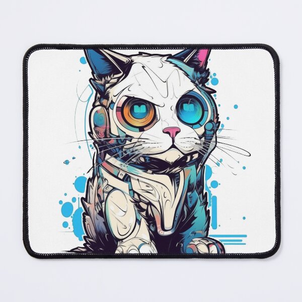 Item preview, progressive Ragdoll cat design for modern cat lovers - High-tech and futuristic! designed and sold by DooodleGod.