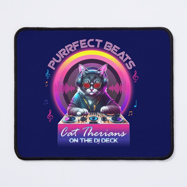 Item preview, Purrfect Beats - Cat Therians on the DJ Deck designed and sold by printroute.