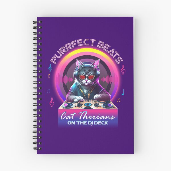 Item preview, Purrfect Beats - Cat Therians on the DJ Deck  designed and sold by printroute.