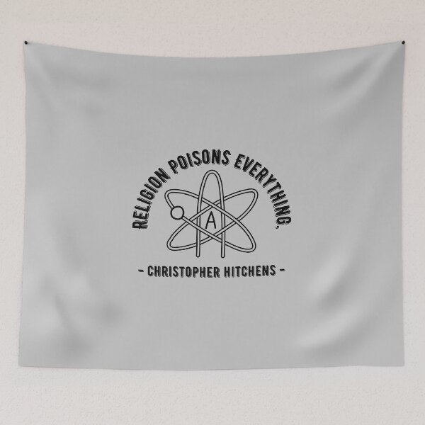 Item preview, Religion Poisons Everything | Atheist Christopher Hitchens Atomic Whirl Symbol designed and sold by emcazalet.