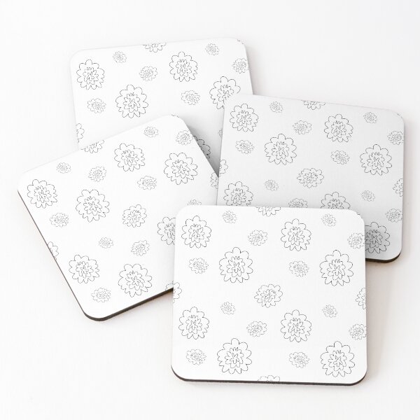 Item preview, Flower abstract simple lines cute seamless pattern designed and sold by Yana Mustafina | Boho Soulful Designs.