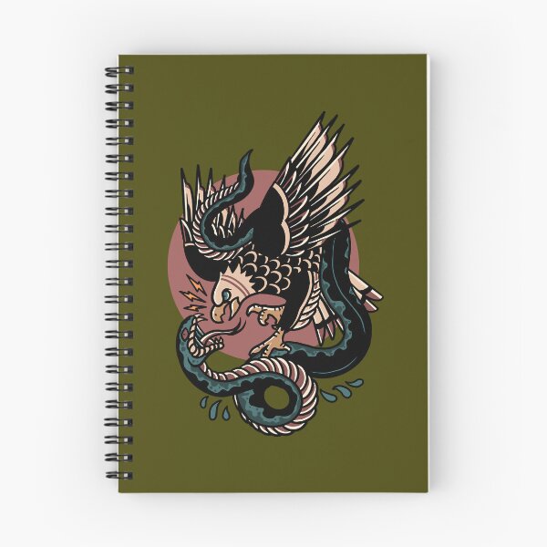 Item preview, Eagle Versus Snake Traditional Tattoo  	 designed and sold by kmnrbbjmjlm3.