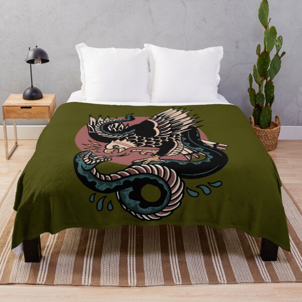 Item preview, Eagle Versus Snake Traditional Tattoo designed and sold by kmnrbbjmjlm3.