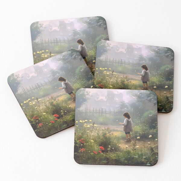 Item preview, Little Girl Picking Flowers 1 designed and sold by bloorose.