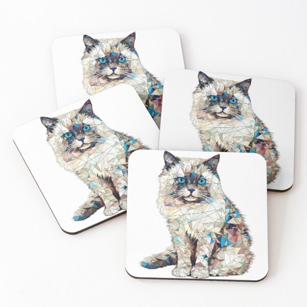 Item preview, Purrtastic Designs' Geometric Art for Ragdoll Cat Lovers: A Crafty Masterpiece designed and sold by DooodleGod.