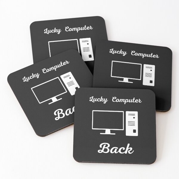 Item preview, Lucky Computers Back Lucky Computers Back to Technology Tech Savvy Computing Power Productive Workstations T-Shirt designed and sold by Customize Shirts.