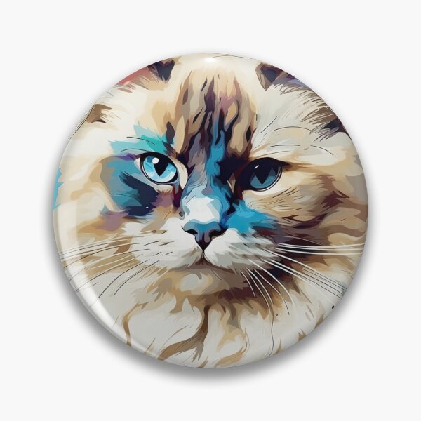 Item preview, RagdollArtShapes - Colorful Geometric Art Inspired by Your Feline Friend designed and sold by DooodleGod.