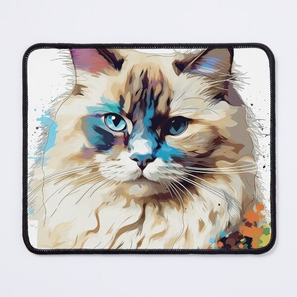 Item preview, RagdollArtShapes - Colorful Geometric Art Inspired by Your Feline Friend designed and sold by DooodleGod.