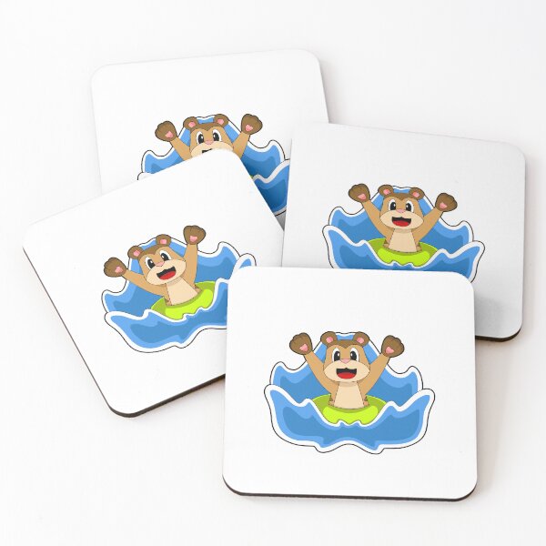 Item preview, Meerkat Swimming Lifebuoy designed and sold by Snabdesign84.