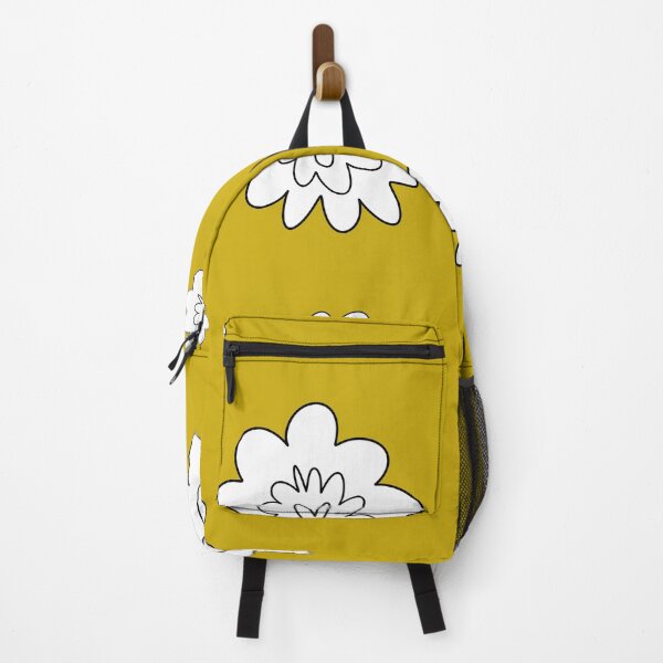 Item preview, Flower abstract simple lines cute yellow pattern designed and sold by Yana Mustafina | Boho Soulful Designs.