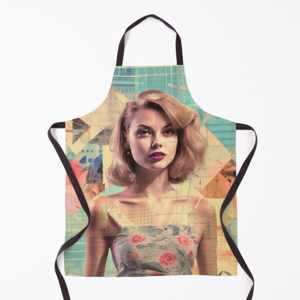 Item preview, Retro glitch queen - blue background designed and sold by miss-keysmash.